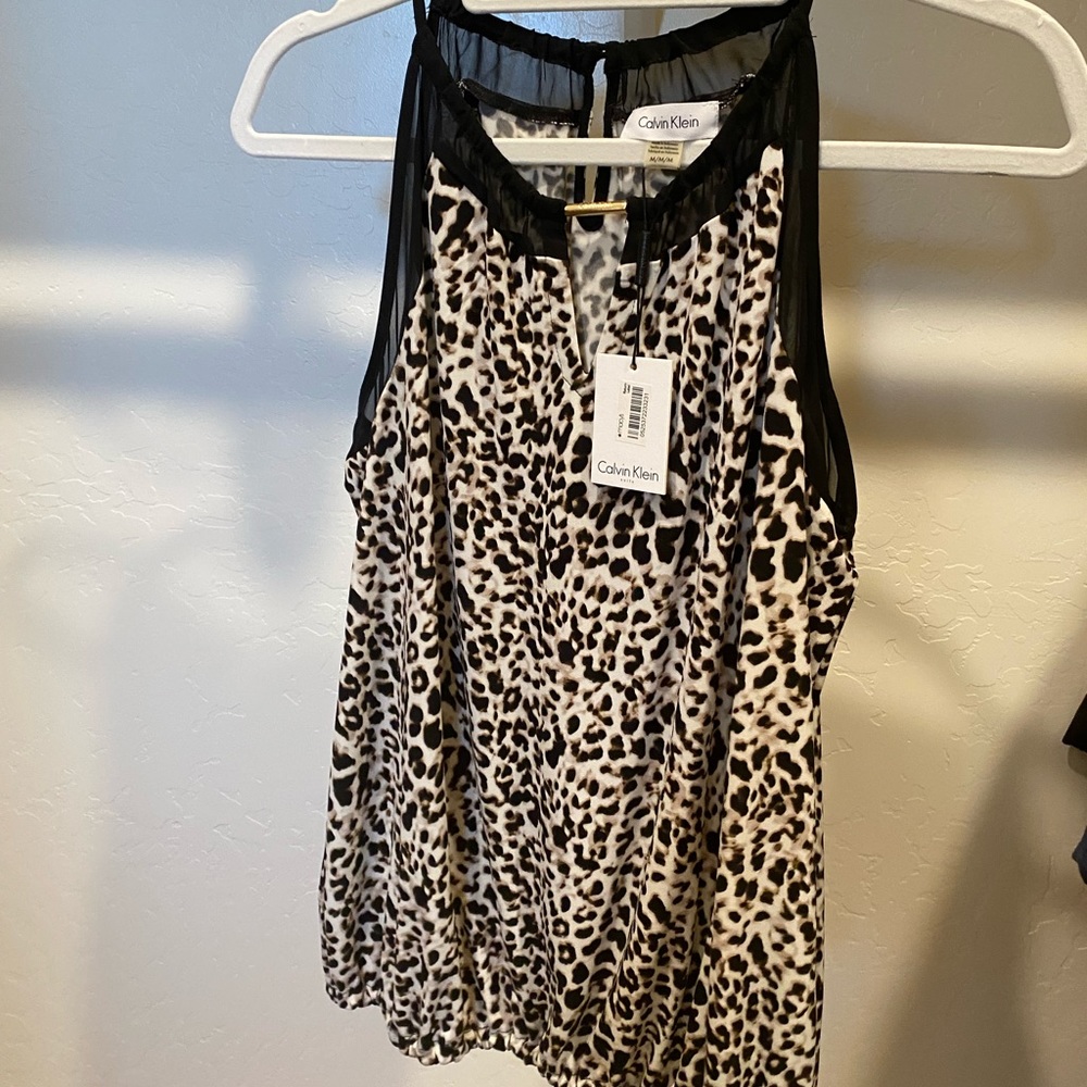 Calvin Klein Cheetah Top